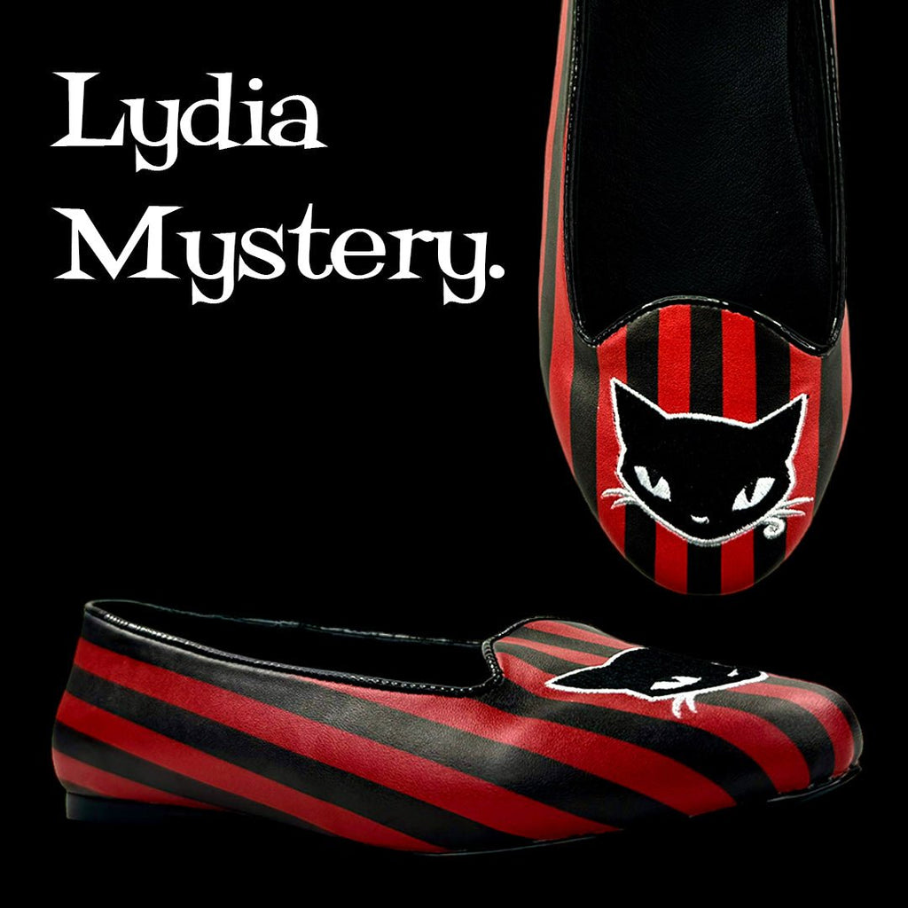 Yru Lydia Mystery Flats Black / Red | 1740JHOXS