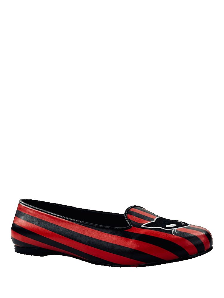 Yru Lydia Mystery Flats Black / Red | 1740JHOXS