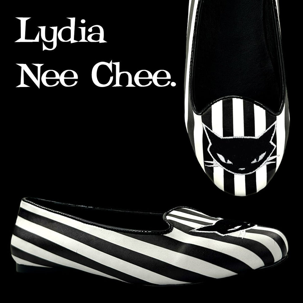 Yru Lydia Nee Chee Flats Black / White | 2791QOEJV