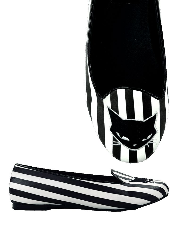 Yru Lydia Nee Chee Flats Black / White | 2791QOEJV