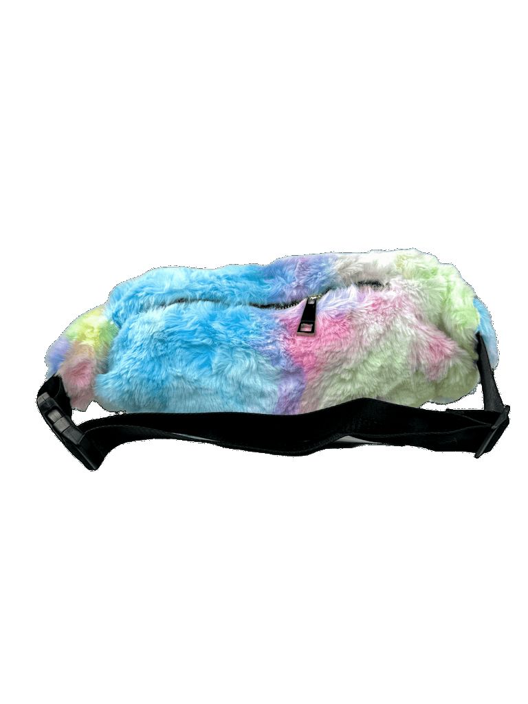 Yru Pastel Fur Fanny Pack Bags Multicolor | 5416OBQVL