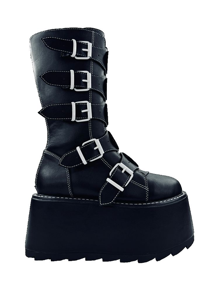 Yru Phazer Emily The Strange Boots Black / White | 9470KFPGU