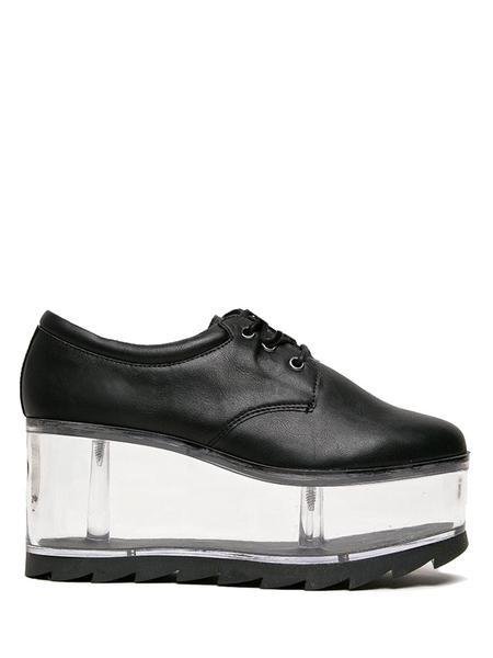 Yru Qloud 2091 Platform Shoes Black | 6391FBLDN