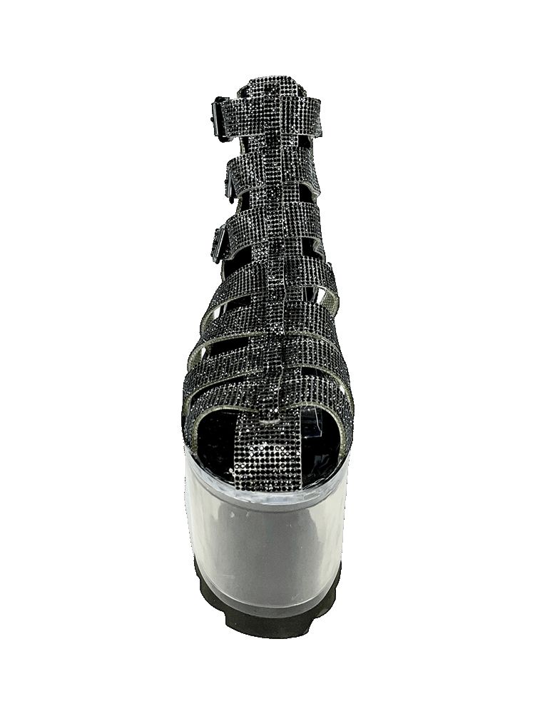 Yru Qloud Odyssey Platform Shoes Black | 9352LUAZQ