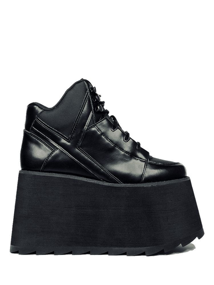 Yru Qozmo 2 Platform Shoes Black | 6834MHZTC