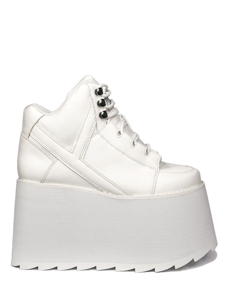 Yru Qozmo 2 Platform Shoes White | 5789TAQHW