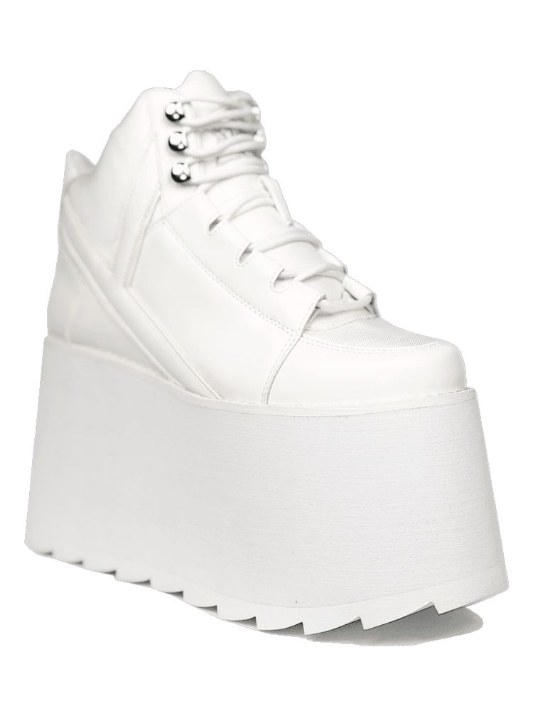 Yru Qozmo 2 Platform Shoes White | 5789TAQHW