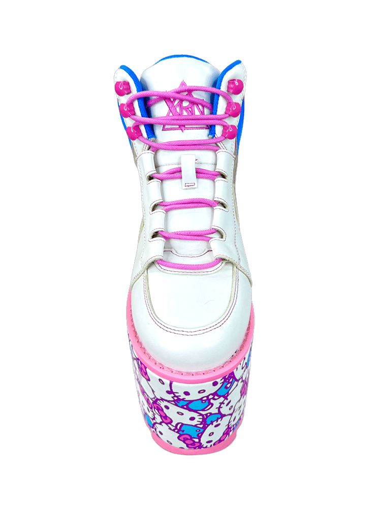 Yru Qozmo Kawaii Hello Kitty Platform Shoes White / Pink / Blue | 8210SWHOC