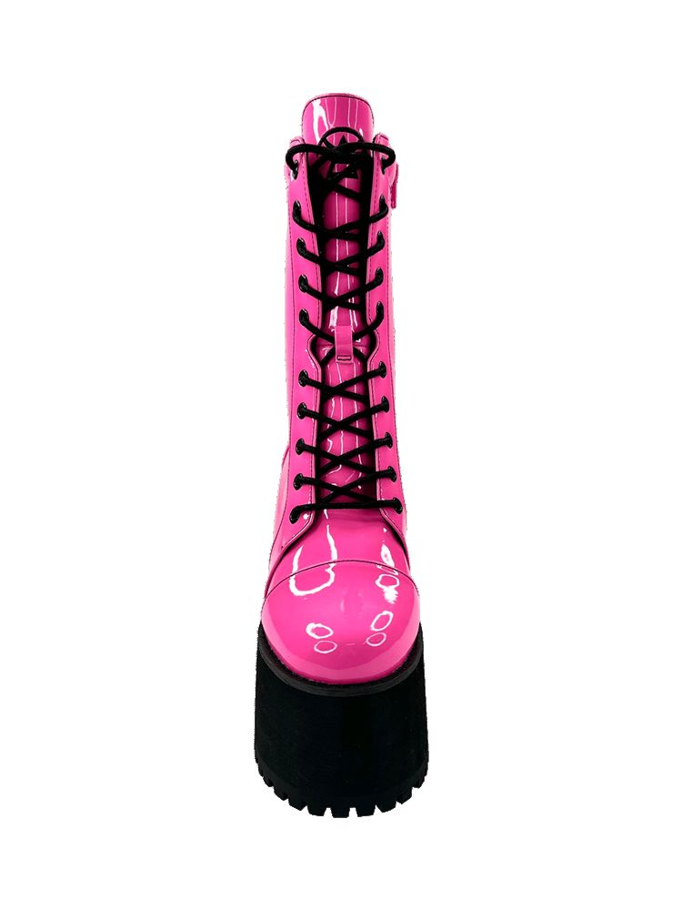 Yru Raven Boots Pink / Black | 5940FEYZD