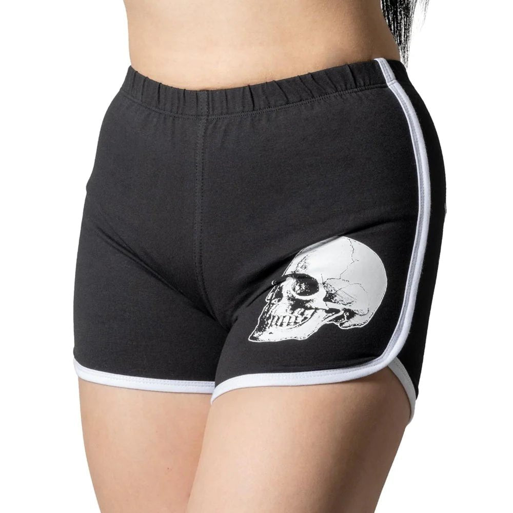 Yru Skeleton Hand Womens Running Shorts Bottoms Multicolor | 5760IYFMG