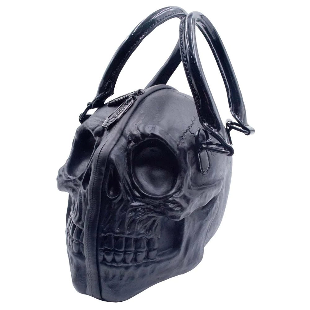 Yru Skull Handbag Purse Bags Black | 4625FCXKL