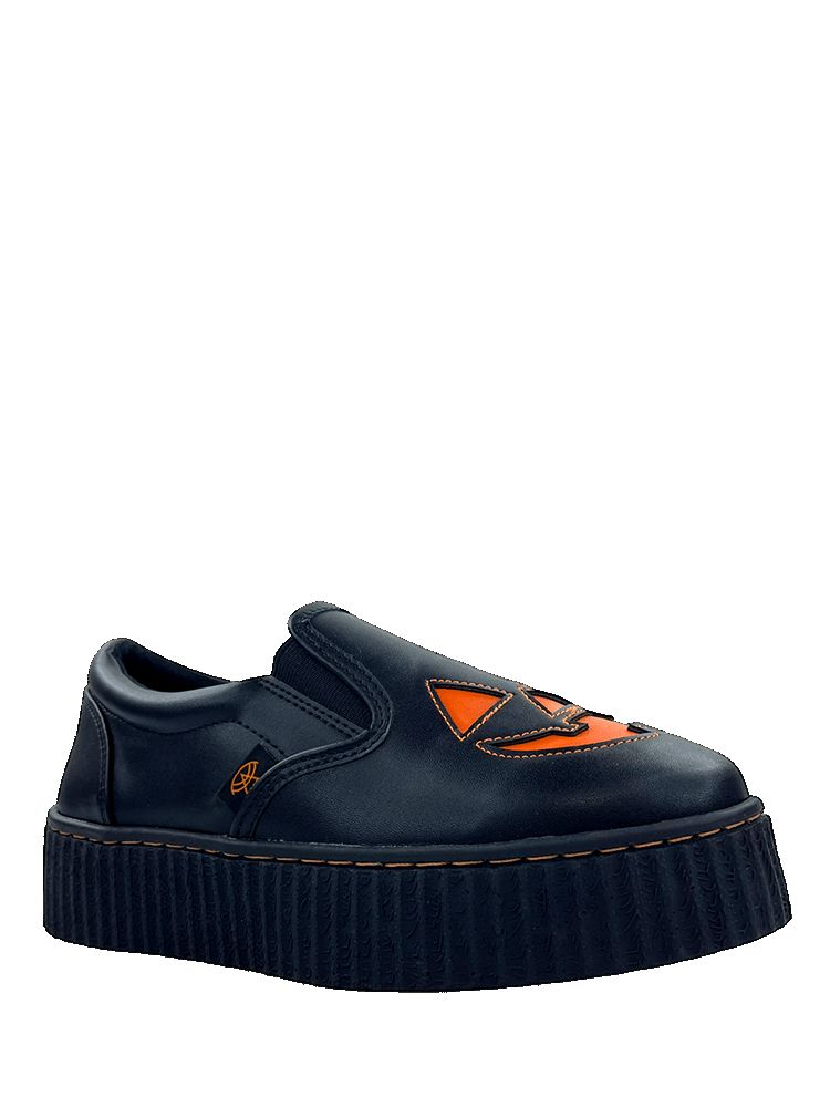 Yru Slypt Jackolantern Flats Black / Orange | 9064EUXYS