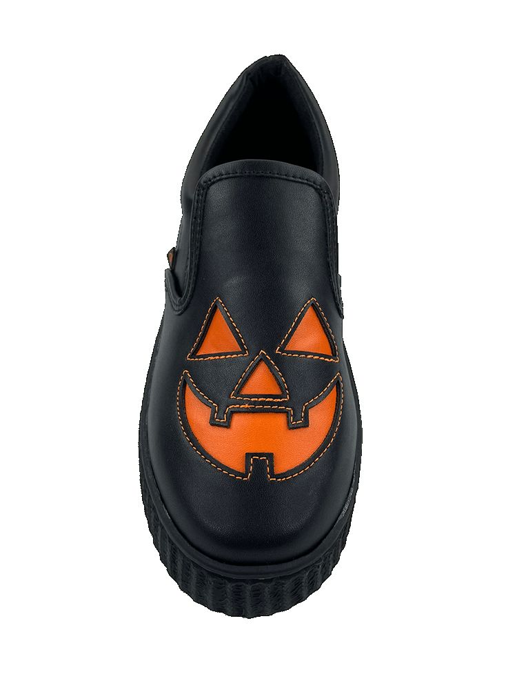 Yru Slypt Jackolantern Flats Black / Orange | 9064EUXYS