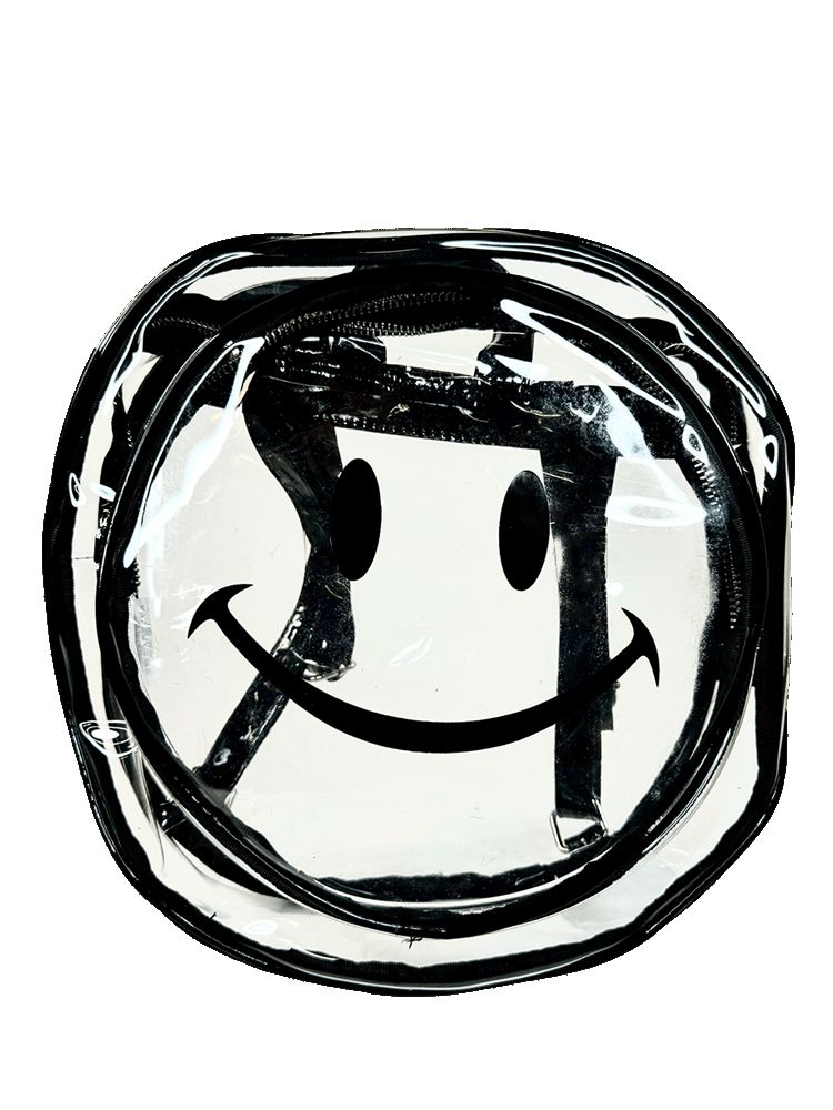 Yru Smiley Face Clear Backpacks Multicolor | 0175QGJRA