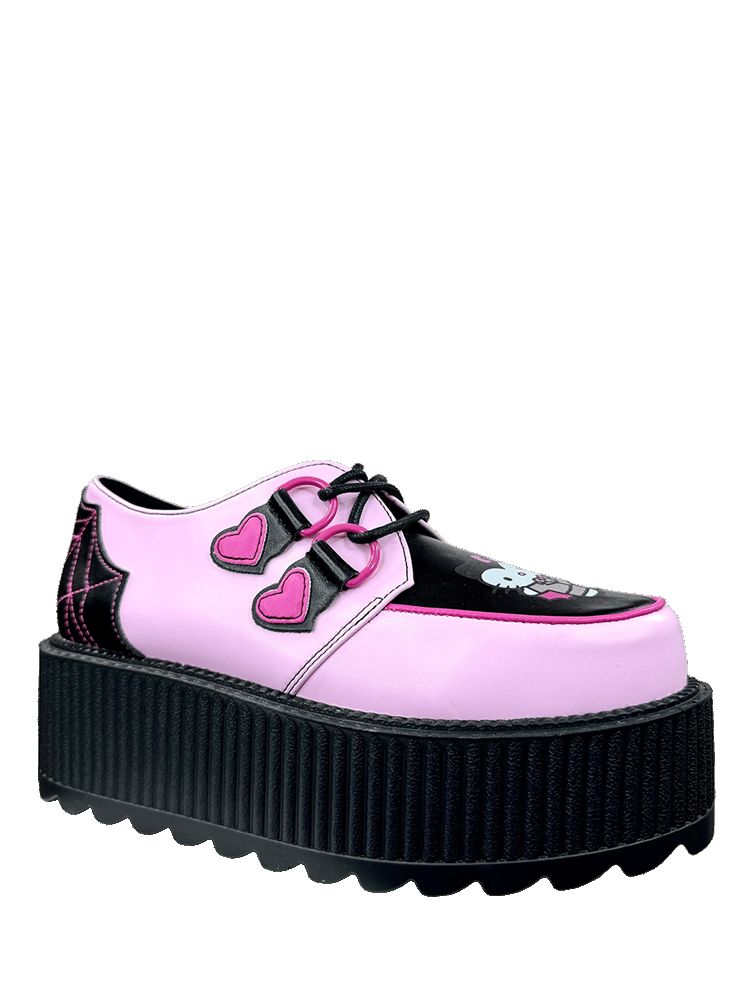 Yru Super Kreep Drac Hello Kitty Platform Shoes Pink / Black | 4601JRPBT