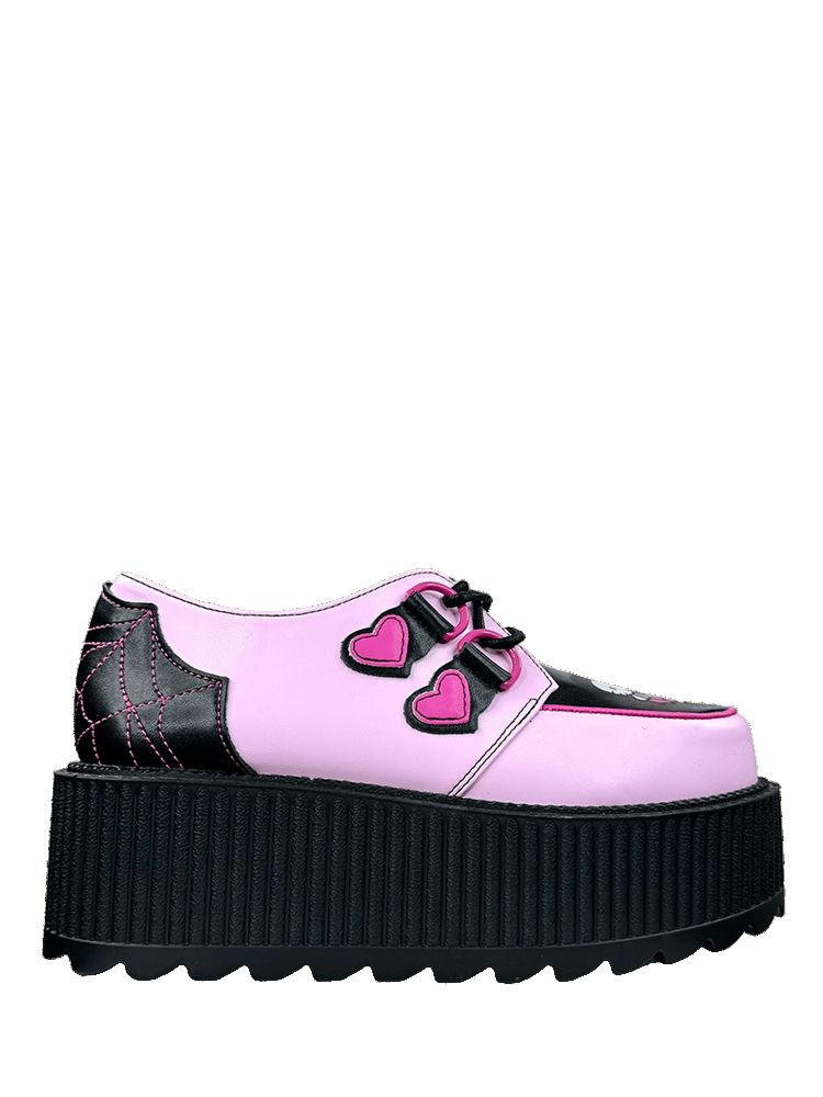 Yru Super Kreep Drac Hello Kitty Platform Shoes Pink / Black | 4601JRPBT