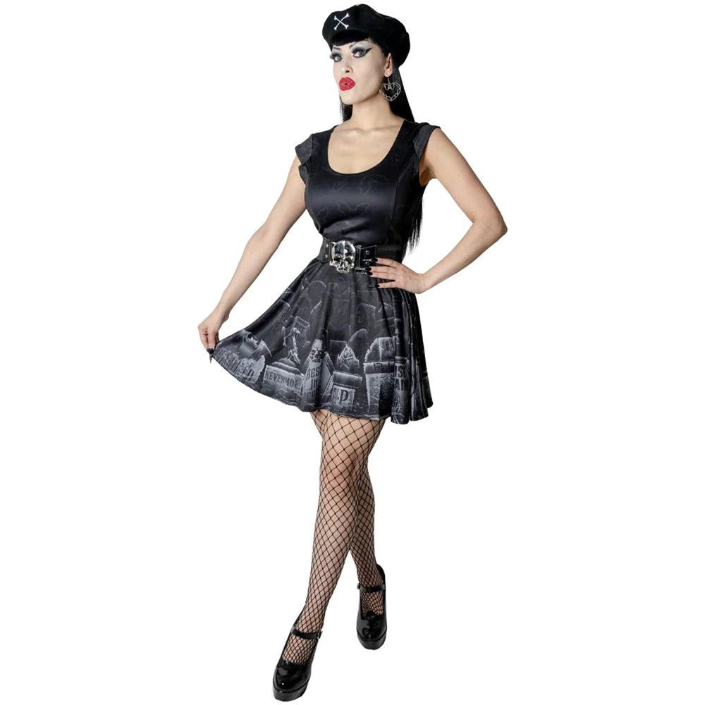 Yru Tombstone Bats Skater Dress Bottoms Multicolor | 6102CHMTJ